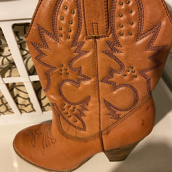 Brown Cowboy Boots - Picture 1 of 3
